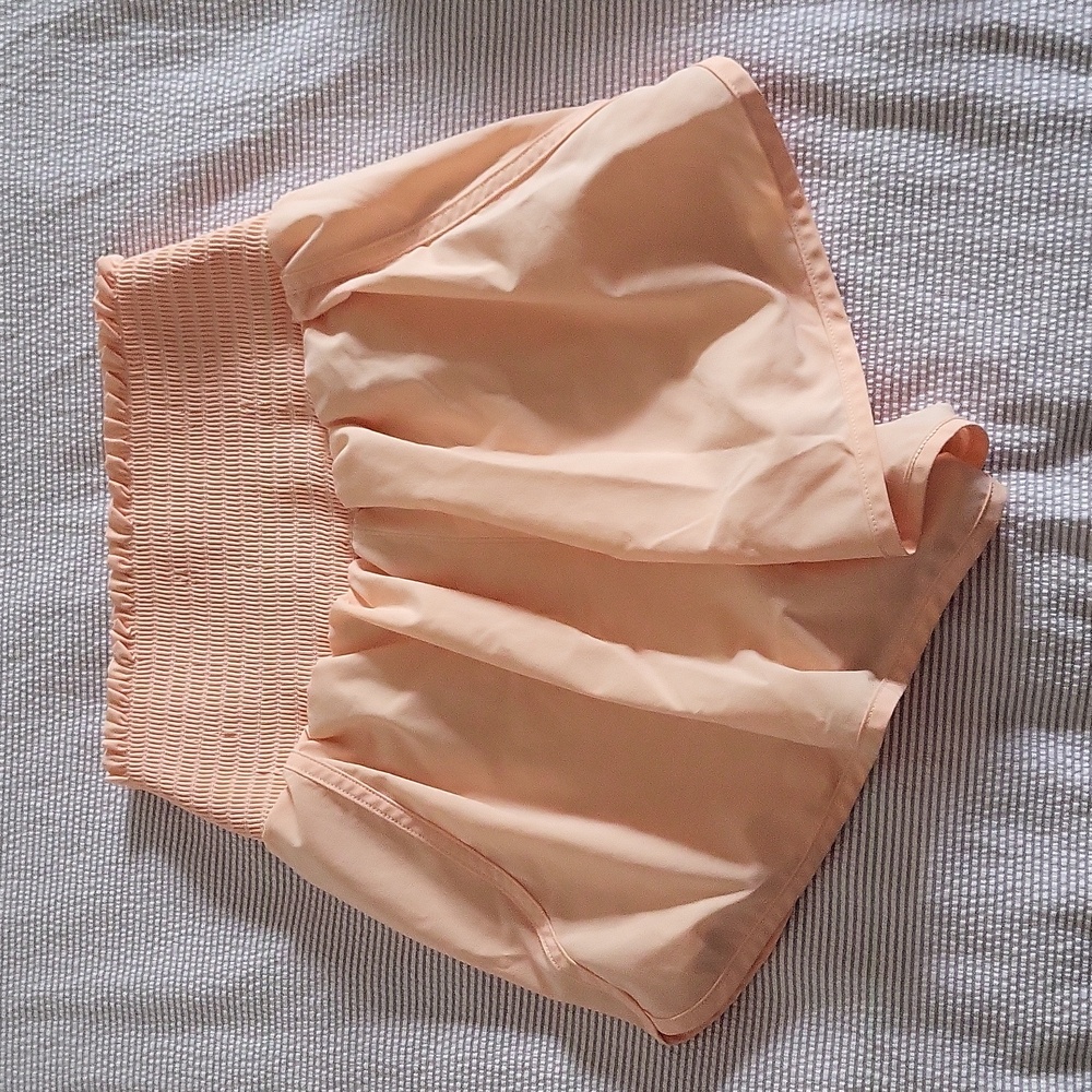Offline by Aerie High Waisted Lined Shorts Color: Peach Size: S